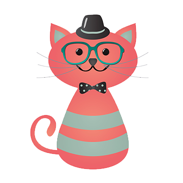 Cat with glasses